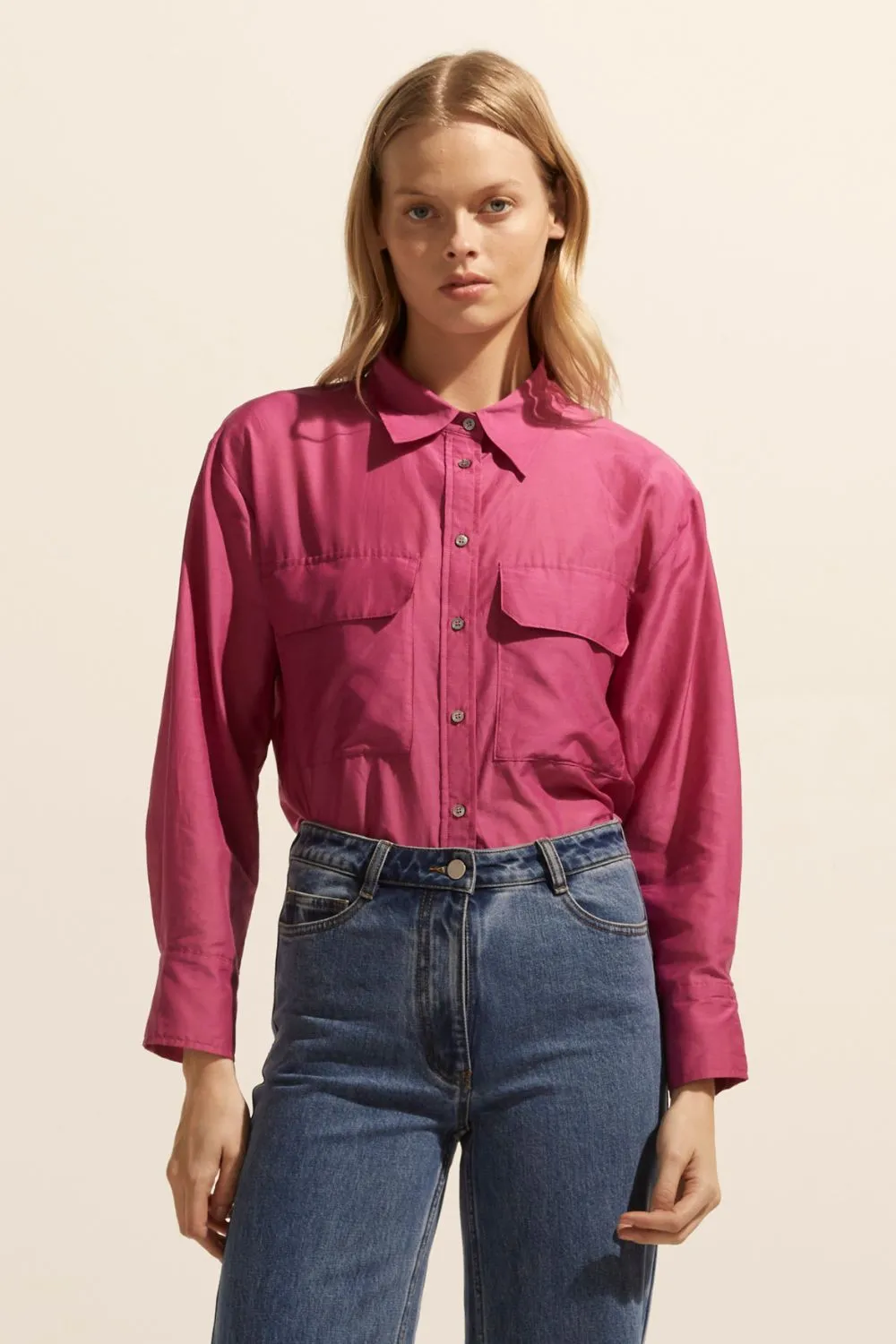 abroad top - Magenta