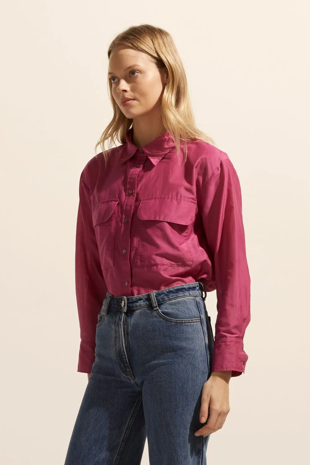 abroad top - Magenta