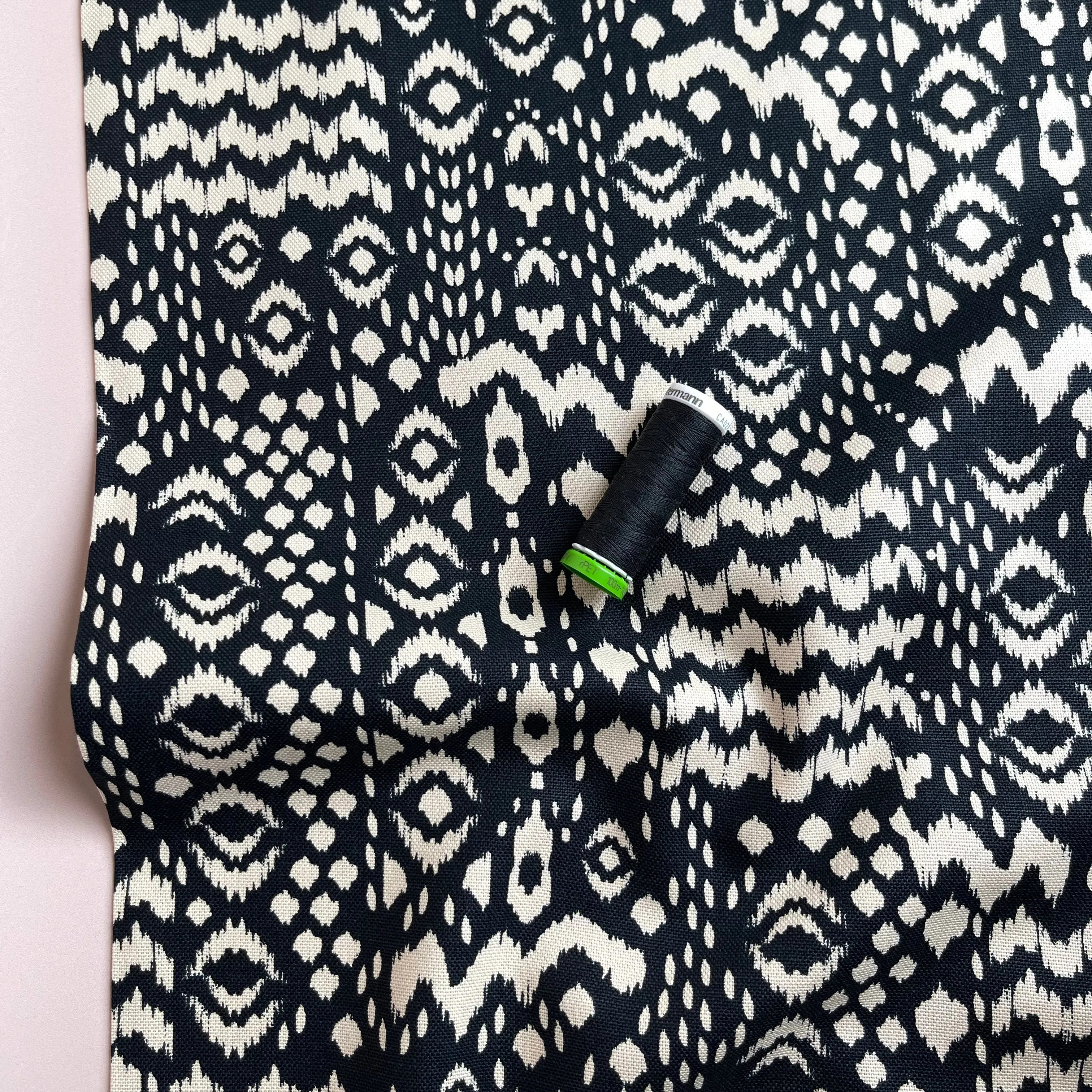 Bohemian in Black Cotton Canvas