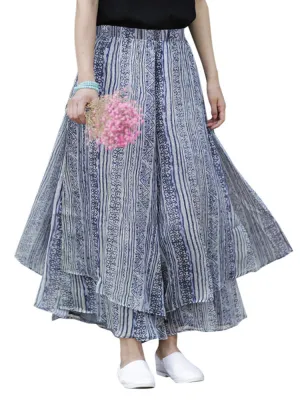 Bohemian Irregular Chiffon Skirts Pants