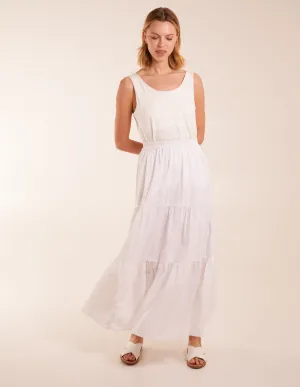 Broderie Detail Maxi Skirt