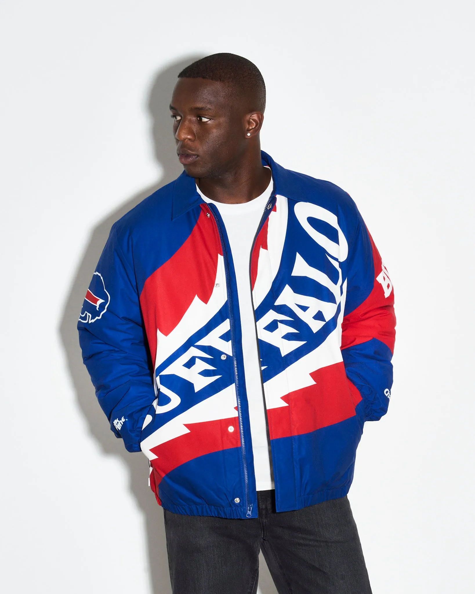 Buffalo Bills Saw Blade Quilted Puffer Jacket