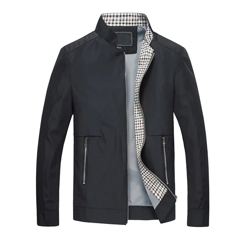 Casual Men's Jacket, Bomber, Solid Sportswear Men's Jackets
