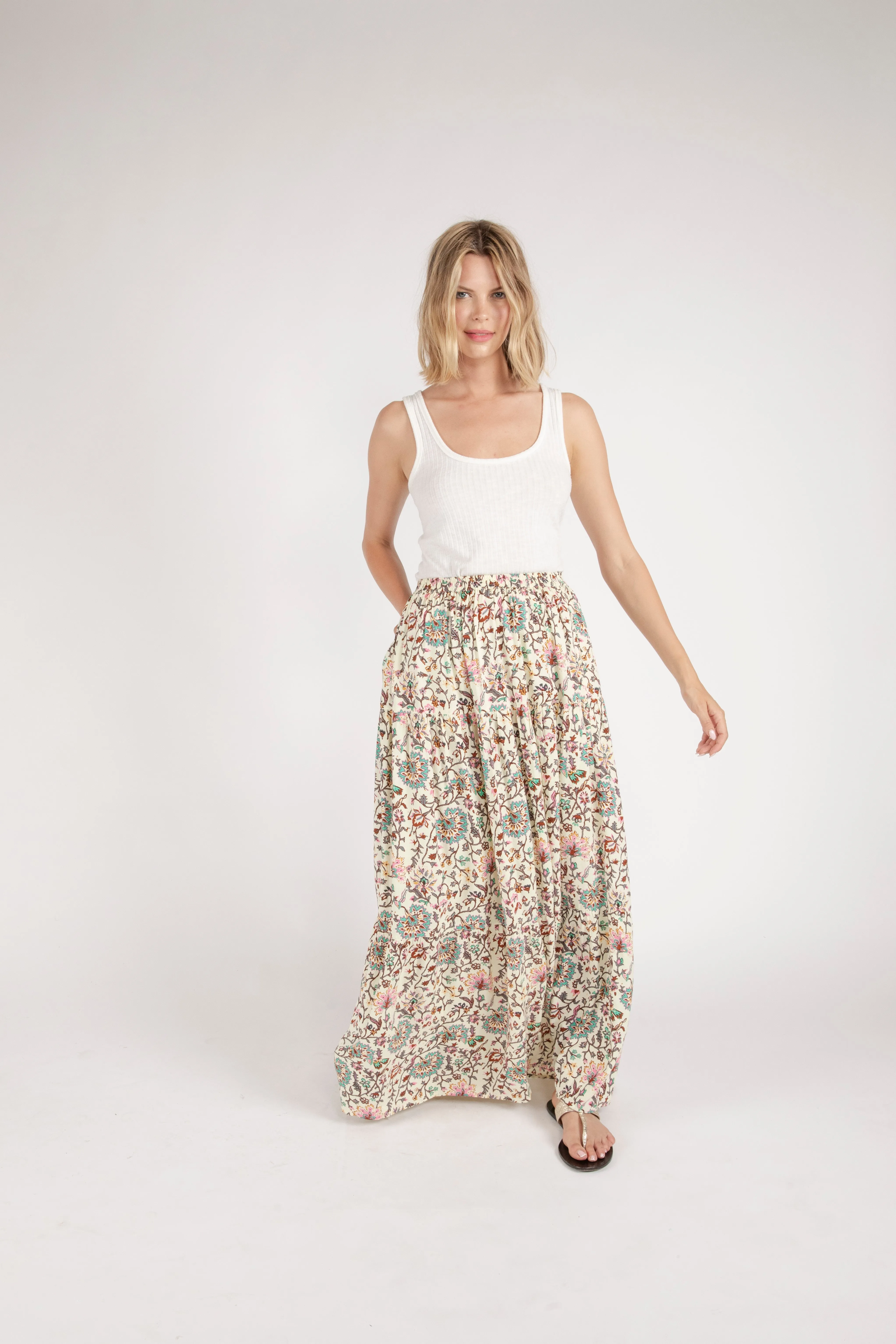 Deema Maxi Tiered Skirt