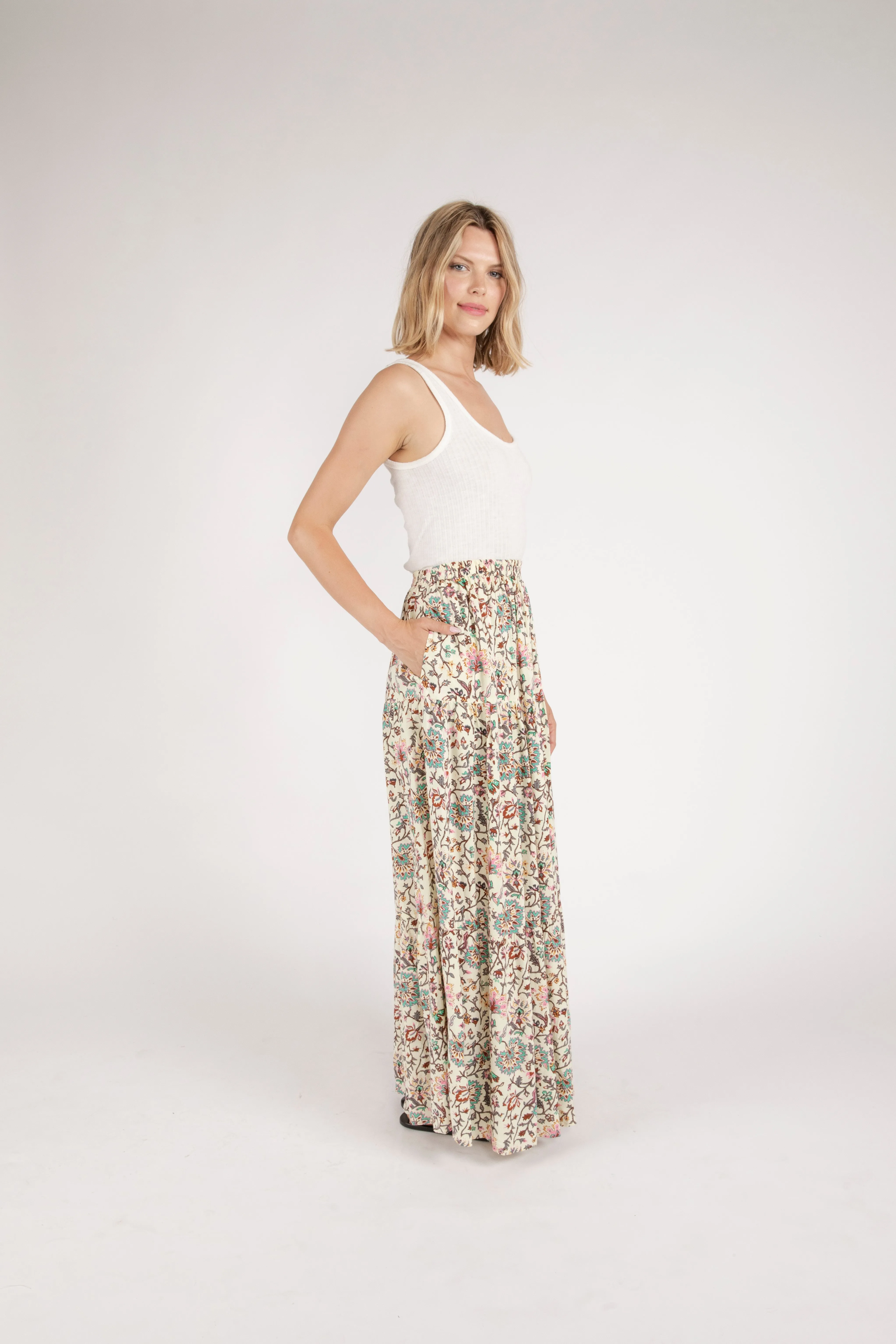 Deema Maxi Tiered Skirt