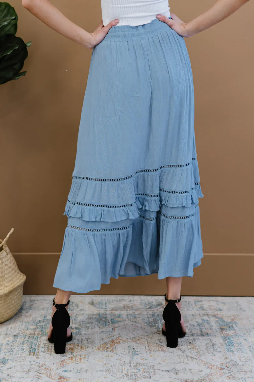 First Sight Tiered Maxi Skirt