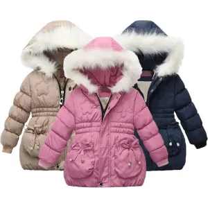 Girls Heavy Thick Plus Velvet Jacket