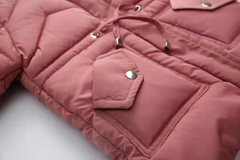 Girls Heavy Thick Plus Velvet Jacket
