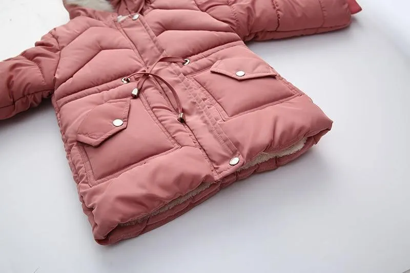 Girls Heavy Thick Plus Velvet Jacket