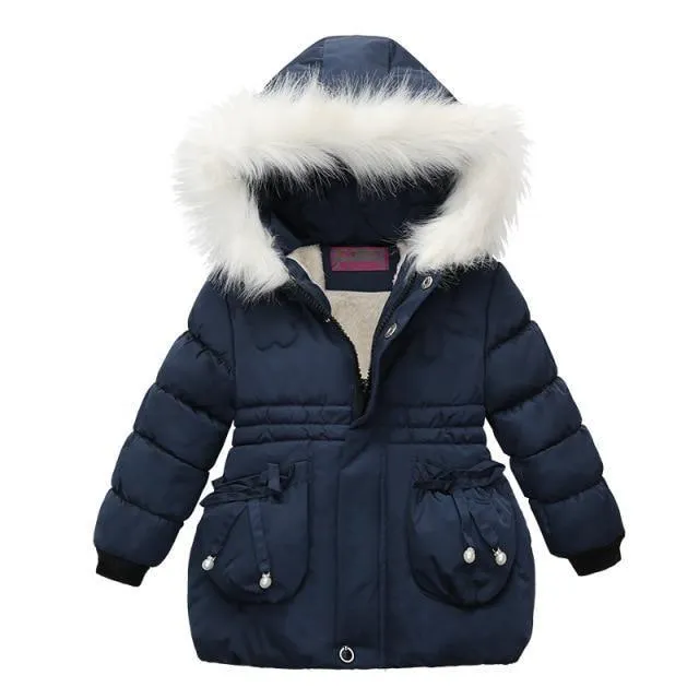 Girls Heavy Thick Plus Velvet Jacket