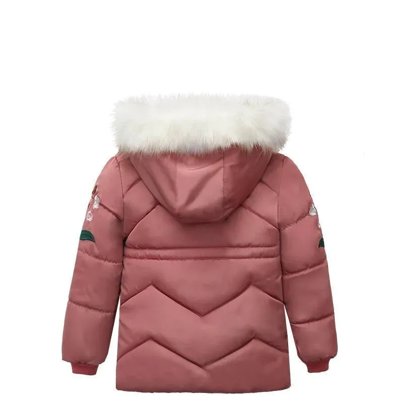 Girls Heavy Thick Plus Velvet Jacket