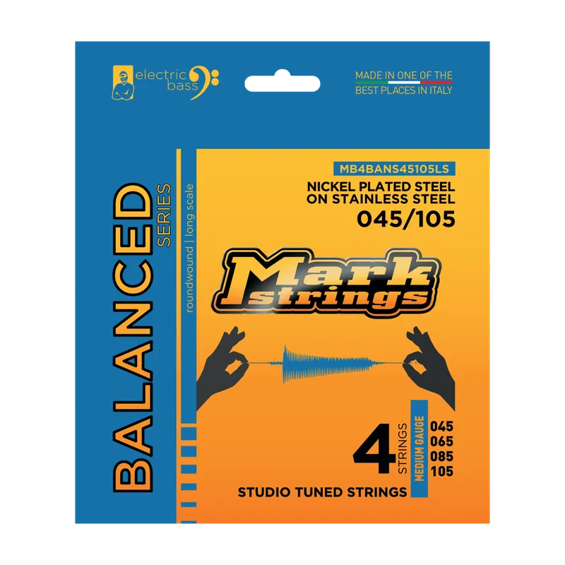 MARKBASS BALANCED Series – Electric bass nickel plated steel on stainless steel | STUDIO TUNED STRINGS- 4 STRING