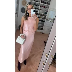 MASON by MASON' DAUGHTER Katie Skirt, Blush Pink Sequins