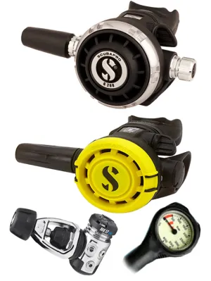 Scubapro Regulator Set: MK17 Evo (DIN or Yoke) / G260 / Octopus & Free Termo Gauge