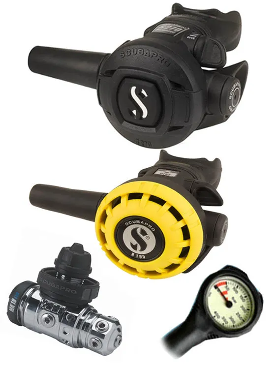 Scubapro Regulator Set: MK19 Evo (DIN or Yoke) / S270 / Octopus & Free Termo Gauge