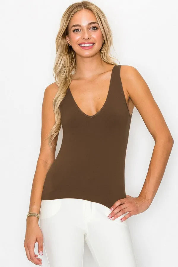 Shorter Wide Strap Tank Top