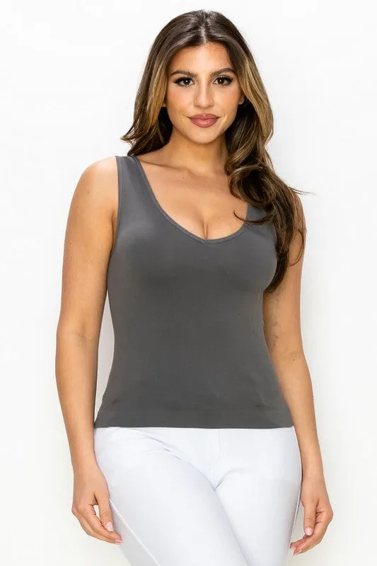 Shorter Wide Strap Tank Top