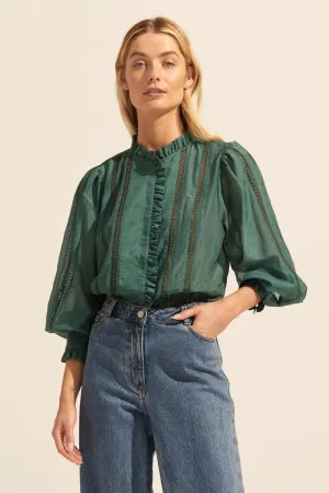 swoon top - green