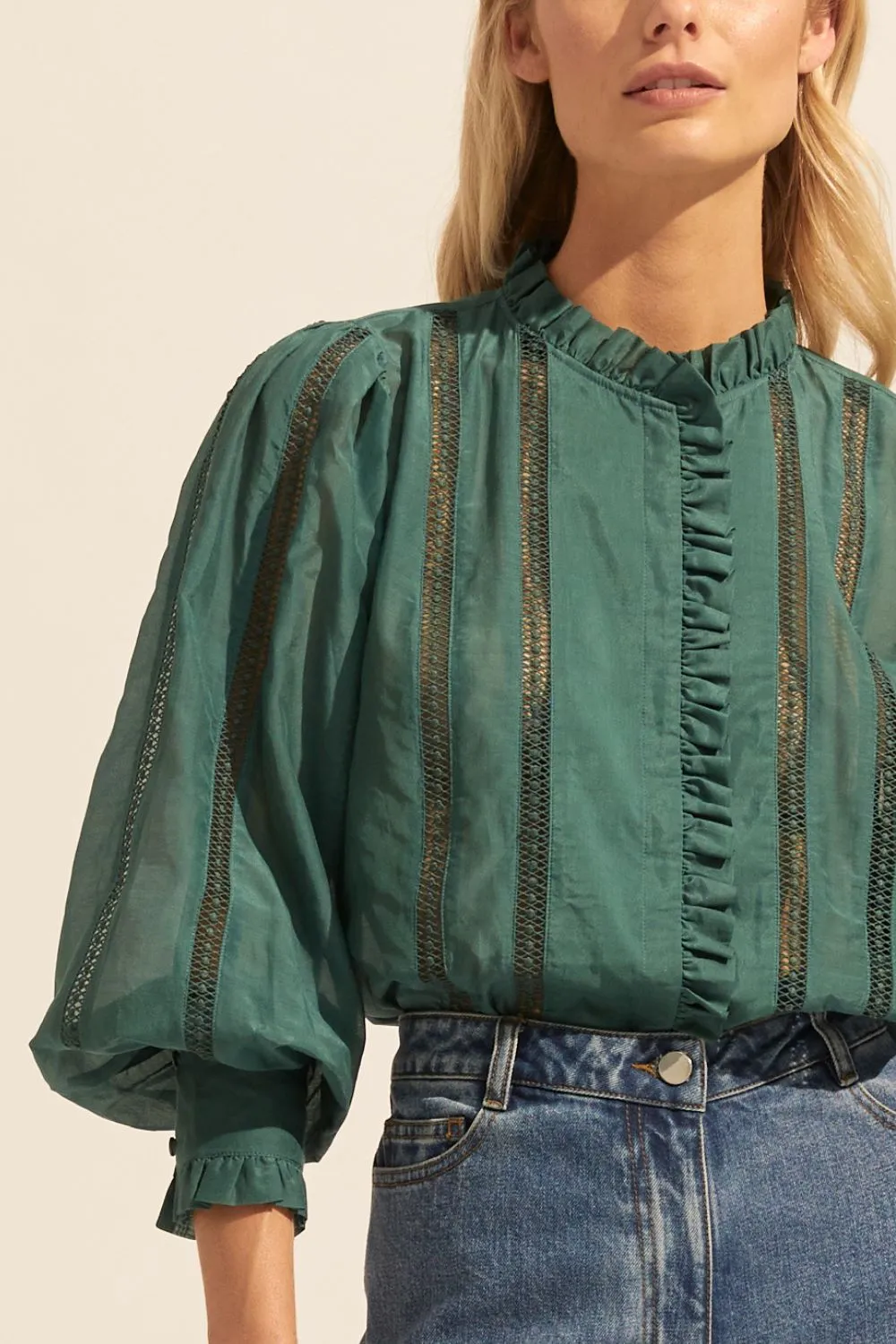 swoon top - green