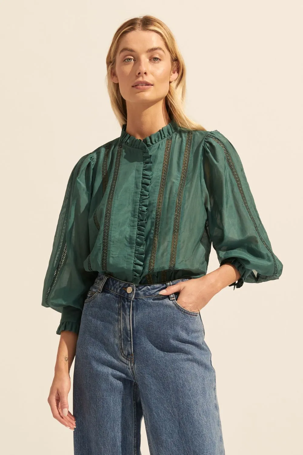 swoon top - green