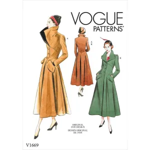 Vogue Pattern V1669 Misses' Outerwear